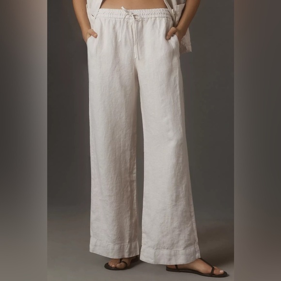 MWT Velvet by Graham & Spencer Gwyneth Linen Pants - Picture 1 of 4